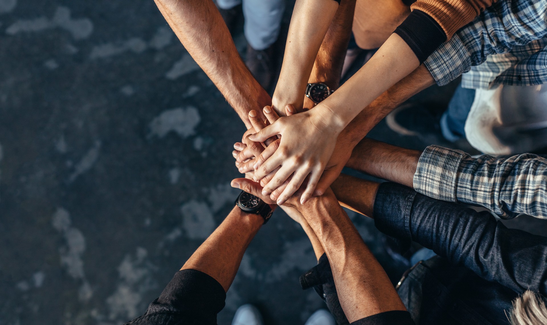 Symbol of teamwork, cooperation and unity